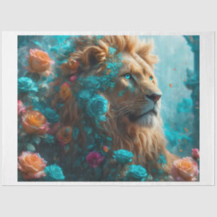 Seda Papel de los tejidos de los leones