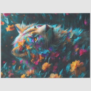 Seda Papel de los tejidos de los leones