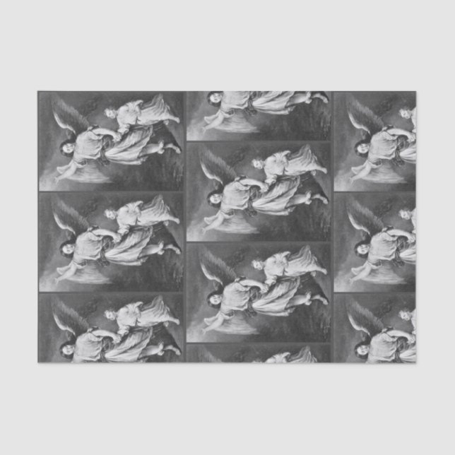 Seda Papel de los tejidos de los niños y los ángeles gu (Anverso)