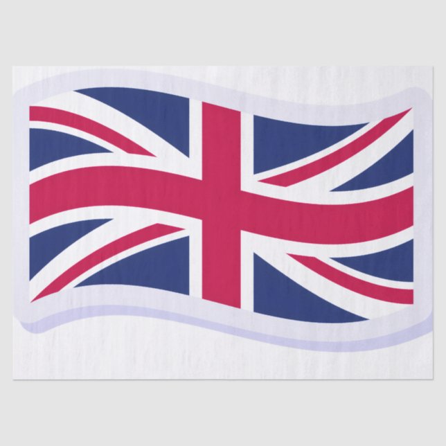Seda Papel de manualidades con Union Jack (Anverso)