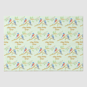 Seda Papel de melocotón verde pálido