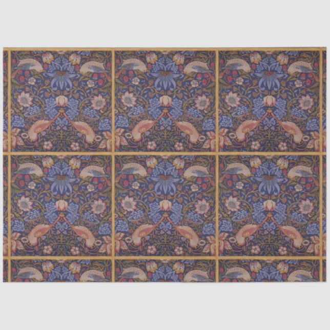 Seda Papel de mosaico de diseño de mosaico de aves (Anverso)