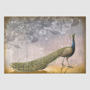 Seda Papel de papel de melocotón y Rosa de la época