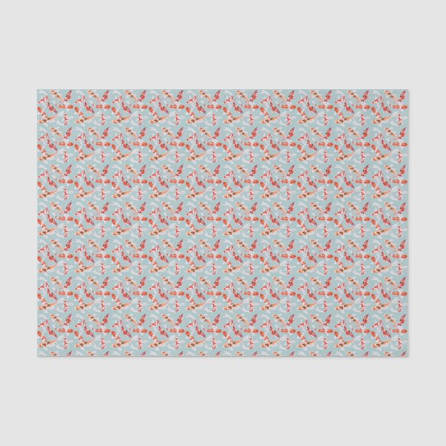 Seda Papel de papel de papel de impresión pequeña Koi (Anverso)