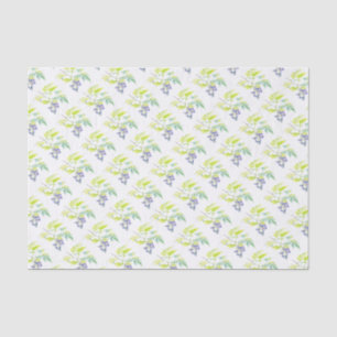 Seda Papel de papel de tejido blanco verde púrpura