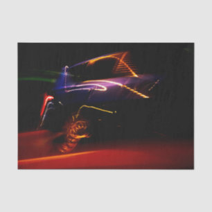 Seda papel de papel de tejido de danza del coche púrpur