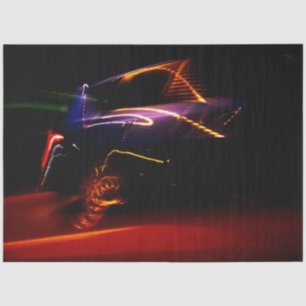 Seda papel de papel de tejido de danza del coche púrpur