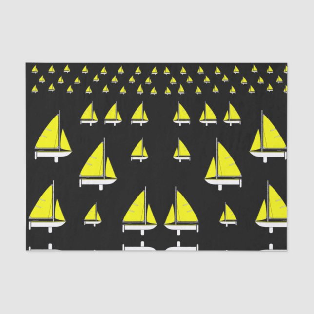 Seda Papel de papel decorativo velero amarillo (Anverso)