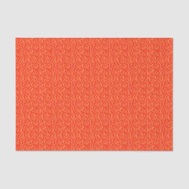 Seda PAPEL DE RAPAS DE NARANJA-TEJIDO Grabado en reliev (Anverso)