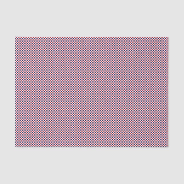 Seda PAPEL DE RAPAS ROJO, blanco, azul-GINGHAM-TESUE (Anverso)