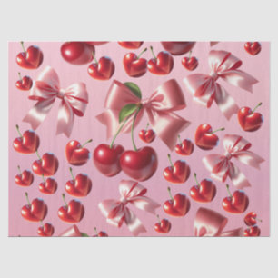 Seda Papel de regalo con estampado de lazo de corazón C