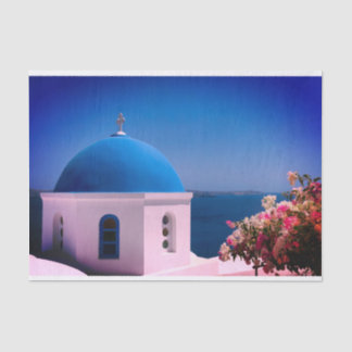 Seda Papel de regalo con imagen de Santorini, Grecia