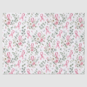 Seda Papel de regalo con lazo rosa de concienciación so