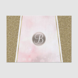 Seda Papel de regalo con monograma inicial glamour dest
