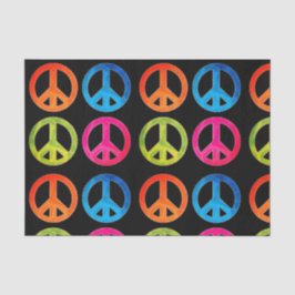 Seda Papel de regalo con señales de paz