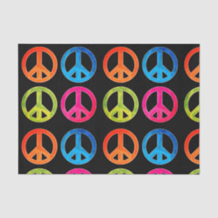 Seda Papel de regalo con señales de paz