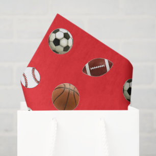 Seda Papel de regalo con tema deportivo