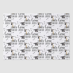 Seda Papel de regalo de acuarela Felicidades Graduado 2
