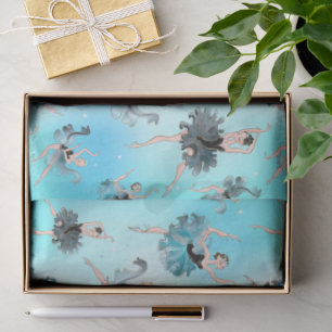 Seda Papel de regalo de bailarinas elegantes