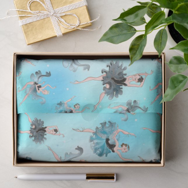 Seda Papel de regalo de bailarinas elegantes (Regalo )