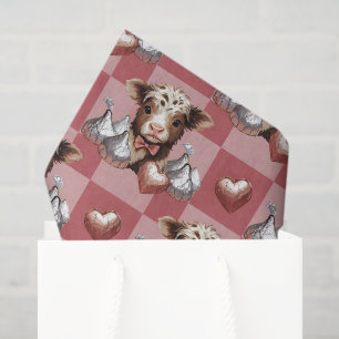 Seda Papel de regalo de Chocolate y Besos en forma de C