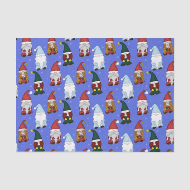 Seda Papel de regalo de Gnomies Fríos (Medio) (Anverso)