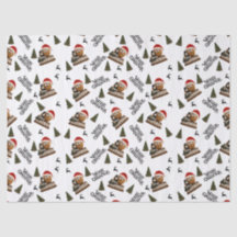Papel de regalo de Navidad con nuez antigua