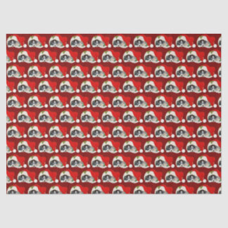 Seda Papel de regalo de Navidad de cachorro y gatito