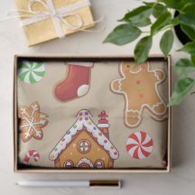 Papel de regalo de Navidad Gingerbread Baby