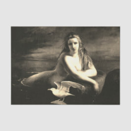 Seda Papel de regalo de sirena y gaviota