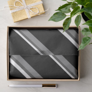 Seda Papel de Regalo de Tejido con Rayas Diagonales en 