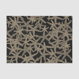 Seda Papel de regalo de tejidos estelares taulata negro
