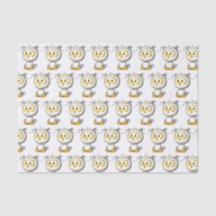 Papel de regalo del tejido de Baby Shower del búho