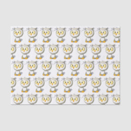 Seda Papel de regalo del tejido de Baby Shower del búho