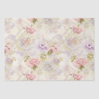 Seda Papel de Regalo Floral Acuarela Romántica - Elegan