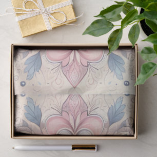 Seda Papel de Regalo Mandala Floral Pastel – Botánico B