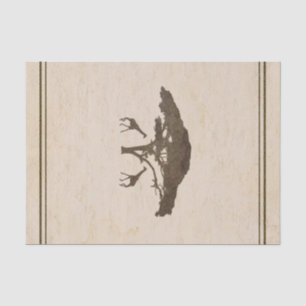 Seda Papel de regalo personalizado Safari del viejo mun