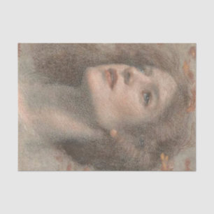 Seda Papel de retrato de otoño para mujer