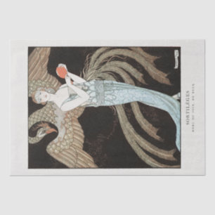 SEDA PAPEL DE SEDA: AFICHE DE VENTAJA :GEORGE BARBIER