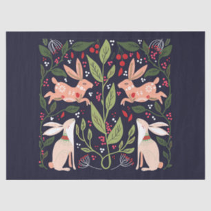 SEDA PAPEL DE SEDA: ARTE FOLLETO: RABBBITS