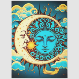Seda Papel de seda/Decoupage Celestial