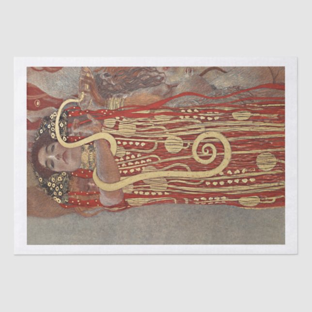 SEDA PAPEL DE SEDA: GUSTAV KLIMT : HIGIEIA : 1907 (Anverso)