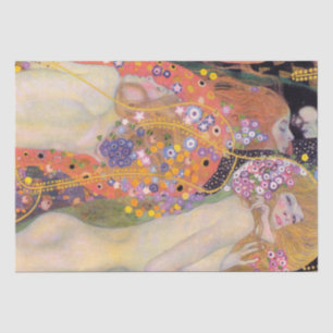 SEDA PAPEL DE SEDA: GUSTAV KLIMT : SERPIENTES DE AGUA I