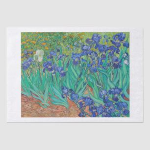 SEDA PAPEL DE SEDA: IRISES 1889: VINCENT VAN GOGH