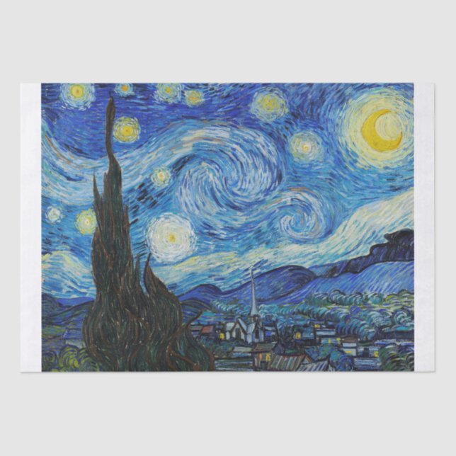 SEDA PAPEL DE SEDA: LA NOCHE DE LA ESTANCIA: VAN GOGH (Anverso)