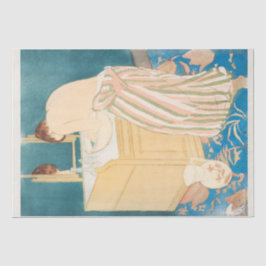 SEDA PAPEL DE SEDA: MARY CASSATT : BAÑO DE MUJER