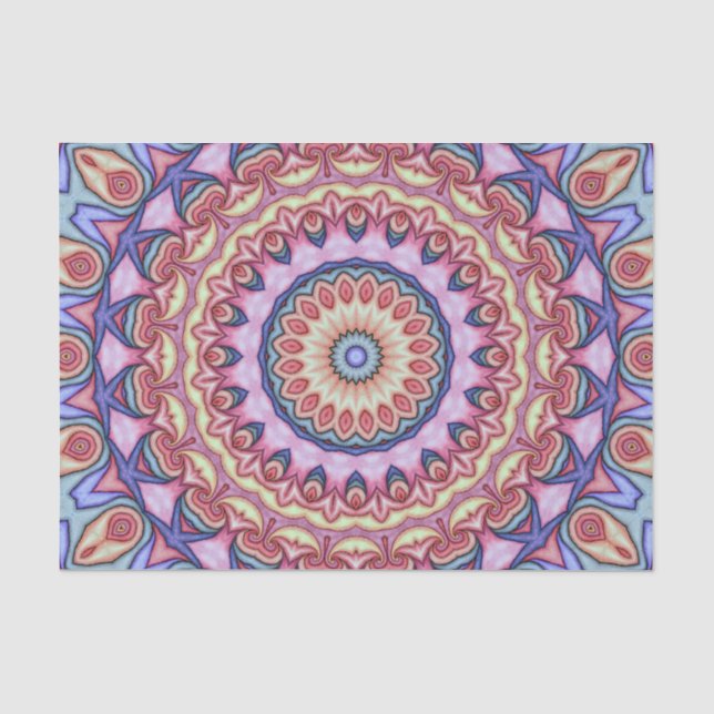 Seda Papel de seda, remolino de acuarela Kscope 5 (Anverso)