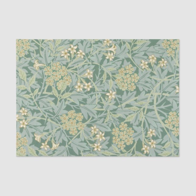 SEDA PAPEL DE SEDA: WILLIAM MORRIS : JASMINE 1896 (Anverso)