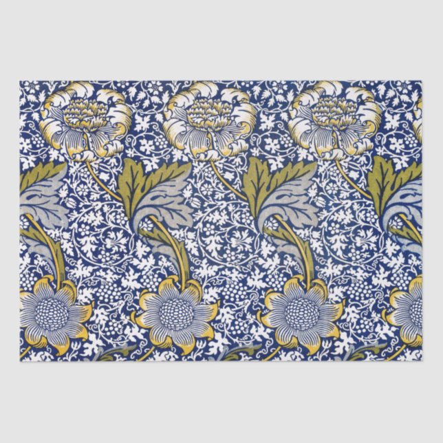 SEDA PAPEL DE SEDA: WILLIAM MORRIS : KENNET (Anverso)