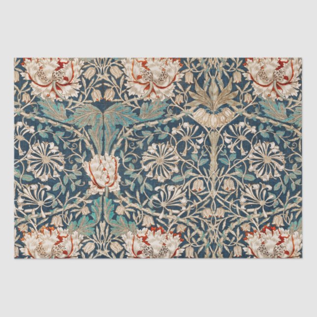 SEDA PAPEL DE SEDA: WILLIAM MORRIS : MADRESELVA (Anverso)